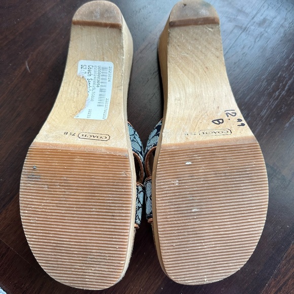 Coach Wooden Mule Sandals - Picture 3 of 3